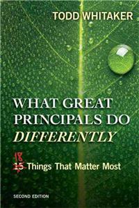 What Great Principals Do Differently