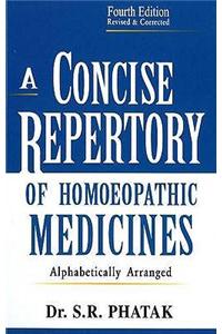 Concise Repertory of Homeopathic Medicines