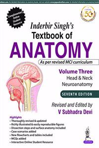 Inderbir Singh?S Textbook Of Anatomy Volume 3 Head & Neck and Neuroanatomy