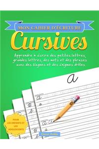 Mon cahier d'écriture cursives