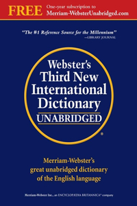 Webster's Third New Int'l Dictionary, Unabridged