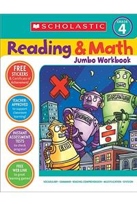 Reading & Math Jumbo Workbook: Grade 4