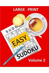 Large Print Sudoku Easy Sudoku Volume 2