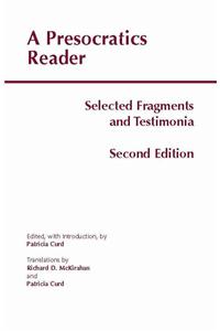 Presocratics Reader