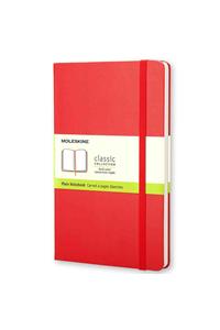 Moleskine Large Plain Hardcover Notebook Red