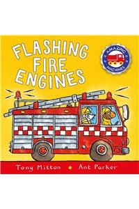 Flashing Fire Engines