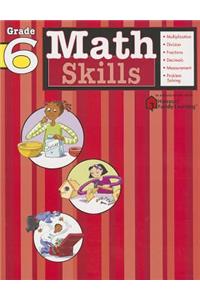 Math Skills: Grade 6 (Flash Kids Harcourt Family Learning)