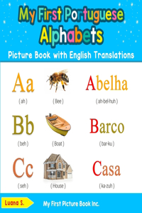 My First Portuguese Alphabets Picture Book with English Translations