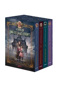 A Series of Unfortunate Events #1-4 Netflix Tie-In Box Set