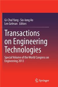 Transactions on Engineering Technologies