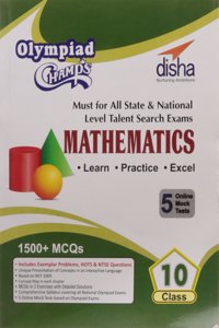 Olympiad Champs Mathematics Class 10 with 5 Mock Online Olympiad Tests