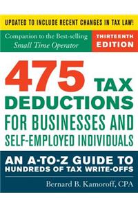 475 Tax Deductions for Businesses and Self-Employed Individuals