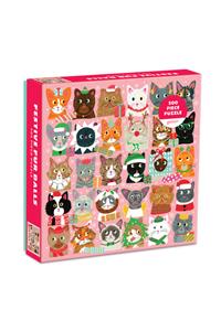 Festive Furballs 500 PC Puzzle