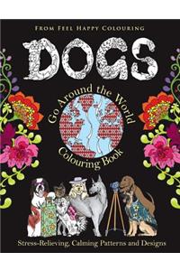 Dogs Go Around the World Colouring Book