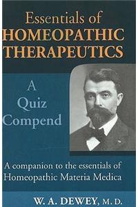 Essentials of Homoeopathic Therapeutics