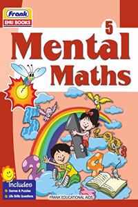 Frank EMU Books Mental Maths for Class 5 Practice Workbook with Fun Activities Based on NCERT Guidelines (Age 9 Years and Above)