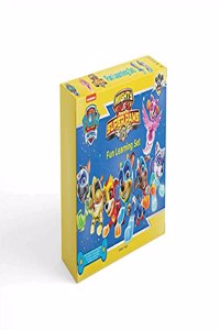 Nickelodeon Paw Patrol - Mighty Pups Super Paws : Fun Learning Set (With Wipe And Clean Mats, Coloring Sheets, Stickers, Crayon Set, Appreciation Certificate And Pen)