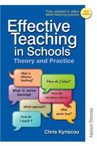 Effective Teaching in Schools Theory and Practice Third Edition