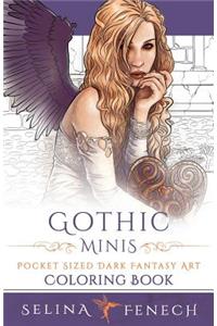 Gothic Minis - Pocket Sized Dark Fantasy Art Coloring Book