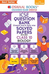 Oswaal ICSE Question Bank Class 10 Biology Book (For 2023 Exam)