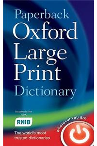 Paperback Oxford Large Print Dictionary