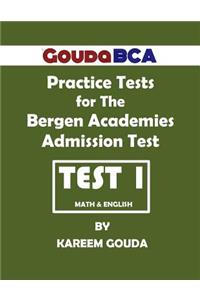 Gouda BCA Practice Tests for The Bergen Academies Admission Test