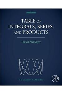 Table of Integrals, Series, and Products