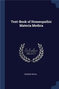 Text-Book of Homeopathic Materia Medica