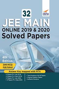 32 JEE Main Online 2019 & 2020 Solved Papers 4th Edition