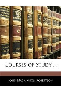 Courses of Study ...