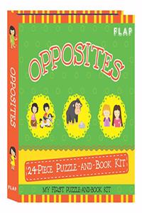 FLAP Opposites 24-piece Puzzle-and-Book Kit