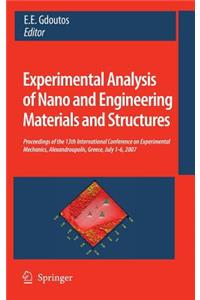 Experimental Analysis of Nano and Engineering Materials and Structures