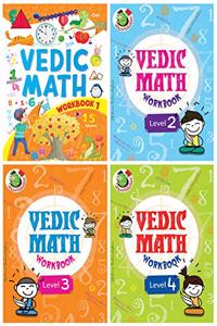 VEDIC MATH WORKBOOK (SET OF 4 activity BOOKS)