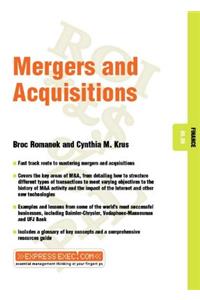 Mergers and Acquisitions