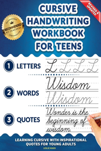 Cursive Handwriting Workbook for Teens