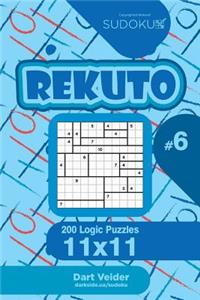 Sudoku Rekuto - 200 Logic Puzzles 11x11 (Volume 6)