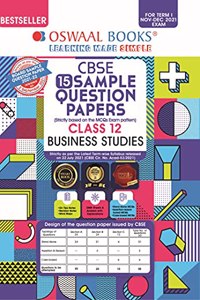 Oswaal CBSE Sample Question Paper Class 12 Business studies Book (For Term I Nov-Dec 2021 Exam)