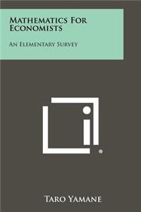 Mathematics For Economists