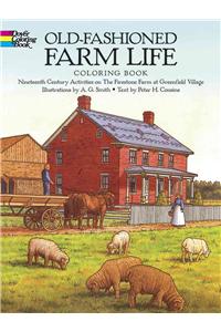 Old-Fashioned Farm Life Coloring Book