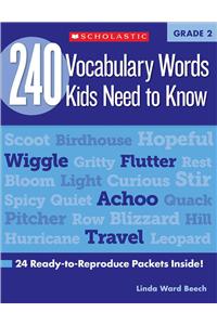 240 Vocabulary Words Kids Need to Know: Grade 2