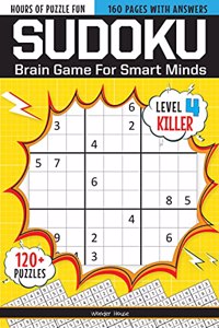 Sudoku - Brain Games For Smart Minds Level 4 Killer : Brain Booster Puzzles for Kids, 120+ Fun Games