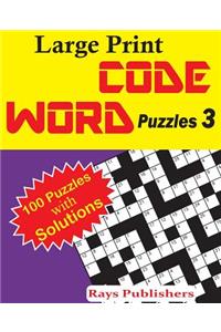 Large Print Code Word Puzzles 3