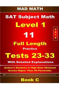 2018 SAT Subject Level 1 Book C Tests 23-33