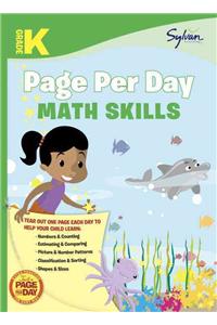 Kindergarten Page Per Day: Math Skills