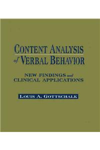 Content Analysis of Verbal Behavior