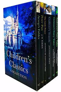 Children's Classics Collection 6 Books Collection Box Set (Aesop's Fables, Peter Pan, Little Prince, Gulliver's Travels, Grimm's Fairy Tales & Andersen's Fairy Tales) Paperback