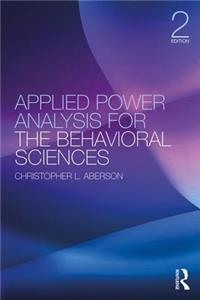 Applied Power Analysis for the Behavioral Sciences