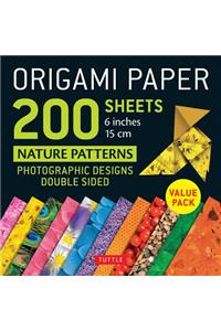 Origami Paper 200 Sheets Nature Patterns 6 (15 CM)