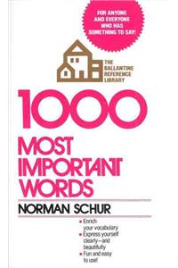 1000 Most Important Words