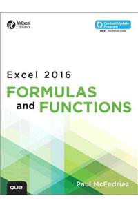 Excel 2016 Formulas and Functions (Includes Content Update Program)